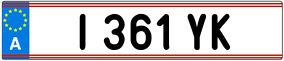 Trailer License Plate